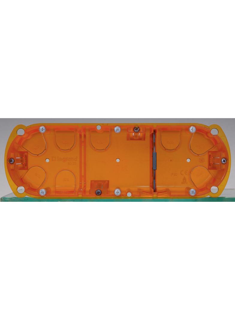 BATIBOX PUSZKA POTRÓJNA DOSTOSOWANA DO KAŻDEJ ŚCIANY 40 MM, Legrand