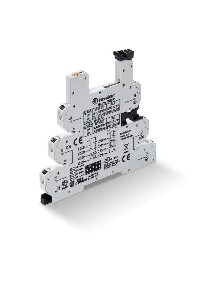 Gniazdo MasterTIMER do przekaźników serii 34; zaciski push-in