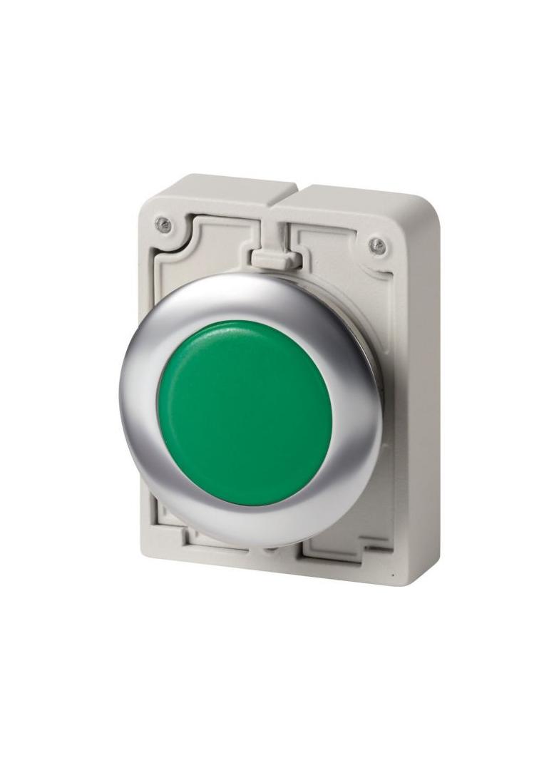 M30I-FL-G-* Lampka sygn. 30mm,płaska,zielona,opis ind. stal nierdz. 188050 EATON