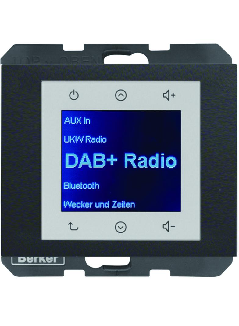 Berker K.1 Radio Touch podtynkowe DAB+ antracyt mat 29847006 HAGER