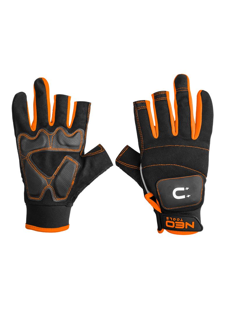 Rękawice robocze z magnesem, bez palców, rozmiar 10"