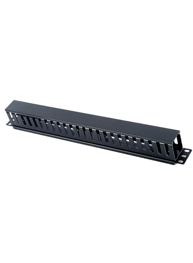 Panel porządkujacy 19" 1U, z pokrywą