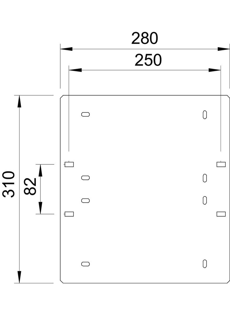 PŁYTKA URZĄDZENIA 310X280X3 FT