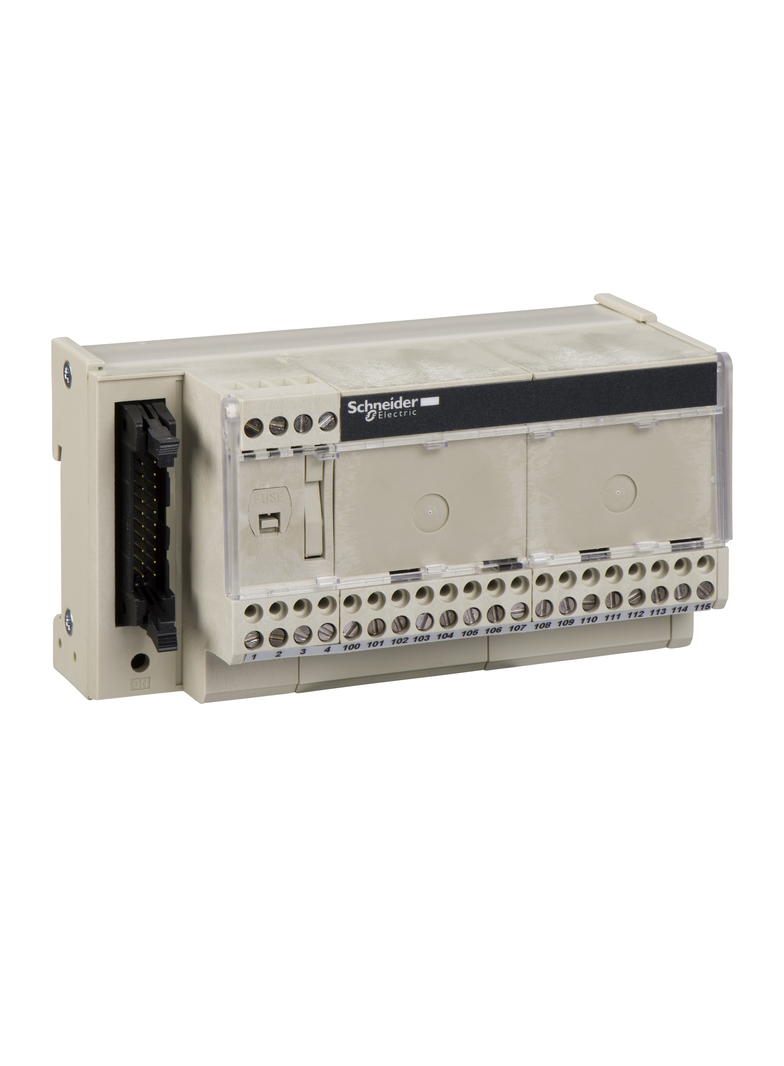 Modicon ABE7, miniaturowa podbaza, dyskretne pasywne we/wy, 16 wejść/wyjść ABE7H16R10