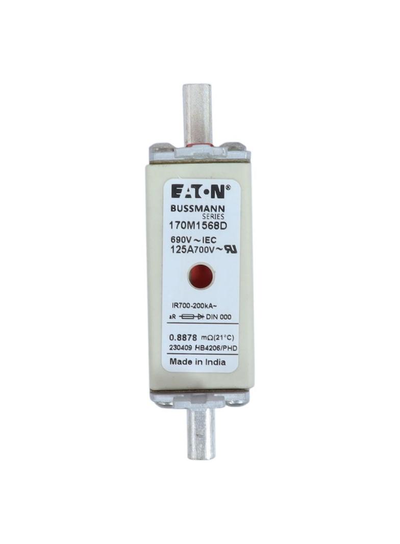 FUSE 125A 690V aR DIN 000 HSDNH Wkładka szybka 125A 690V aR DIN 000 podwójny wskaźnik 170M1568D EATO