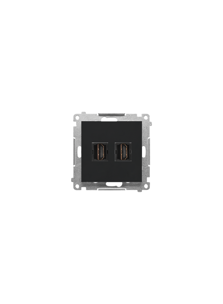 Simon 55 Gniazdo HDMI podwójne Czarny mat TGHDMI2.01/149 KONTAKT