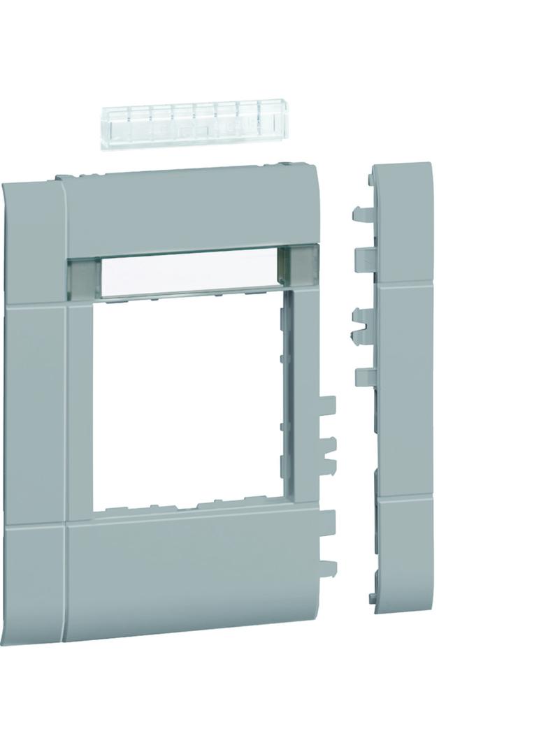 tehalit.WA Maskownica 120mm 1-krotna 55x55mm pole opisowe PC-ABS bezhalog l.alu