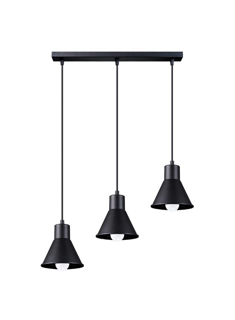 Sollux Lampa wisząca TALEJA 3 czarna [E27] SL.0986