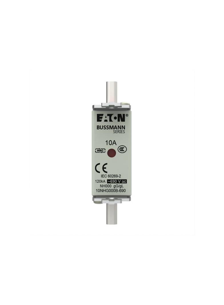 NH FUSE 10AMP 690V gG SIZE 000 Wkładka NH000 10A 690V GL/GG podwójny wskaźnik 10NHG000B-690 EATON