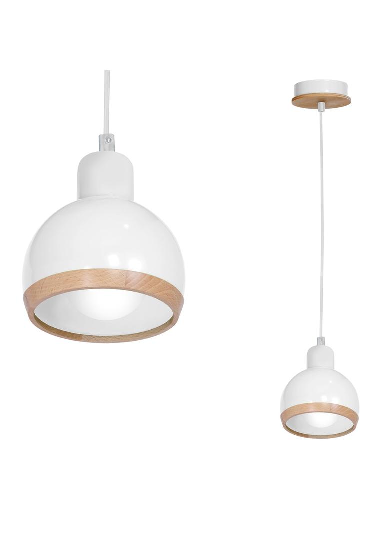 Milagro lampa wisząca Oval E27 biała MLP7043