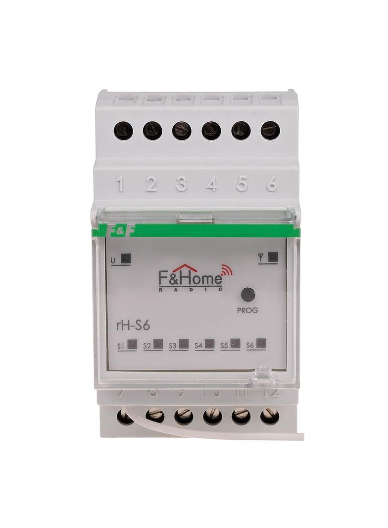 Moduł radiowy 6 wejść na szynę DIN - Long Range