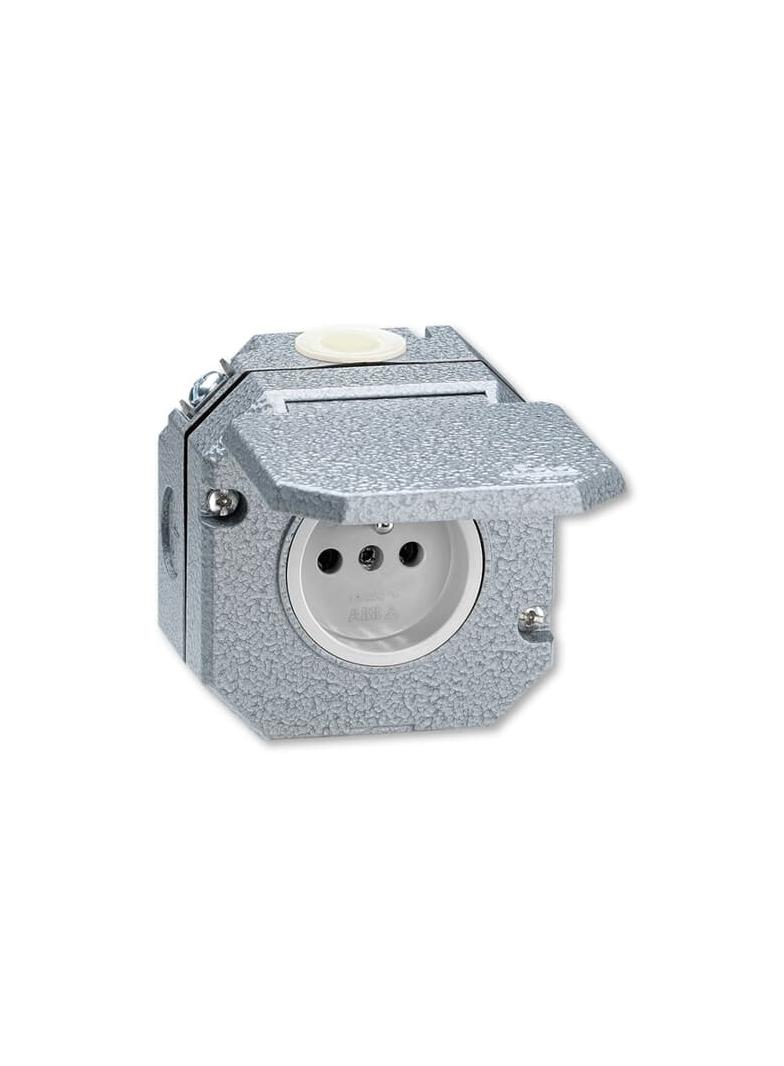 Gniazdo z klapką IP 55 szary 2CHX182750C4302 ABB