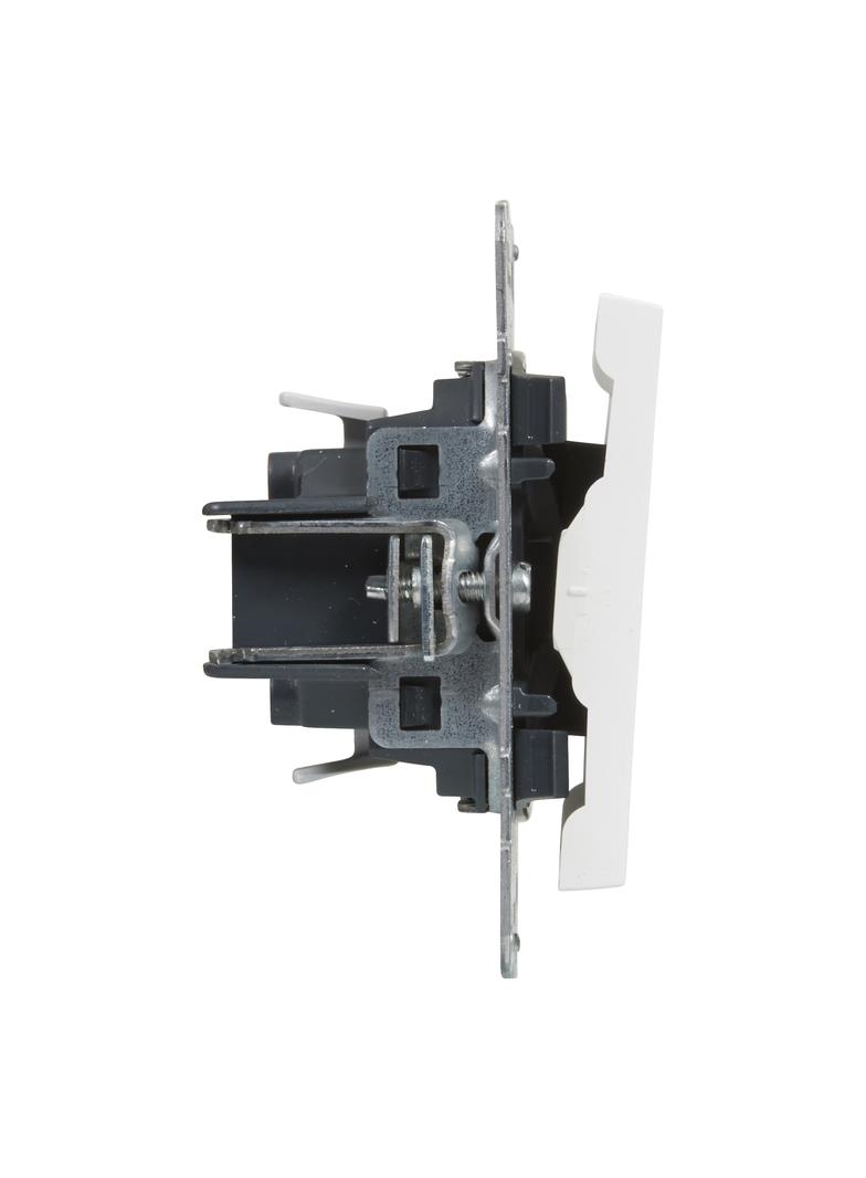 SUNO - Przycisk pojedynczy - 6 A - 250 V~ - zaciski automatyczne, Biały, Legrand