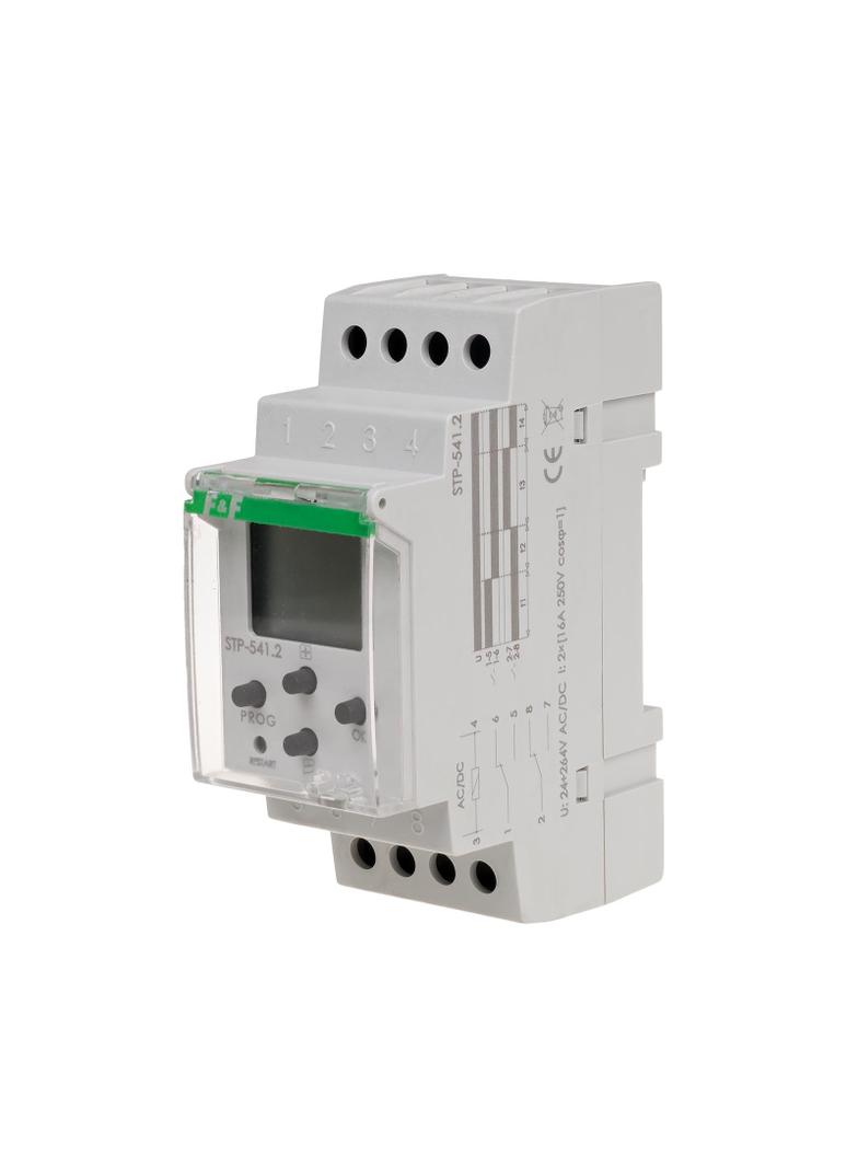 STEROWNIK CZASOWY, PROGRAMOWALNY, "PRAWO-LEWO", 4-CZASOWY, 2×1P, I=(2×16A), 24÷264V AC/DC, 2 MODUŁY