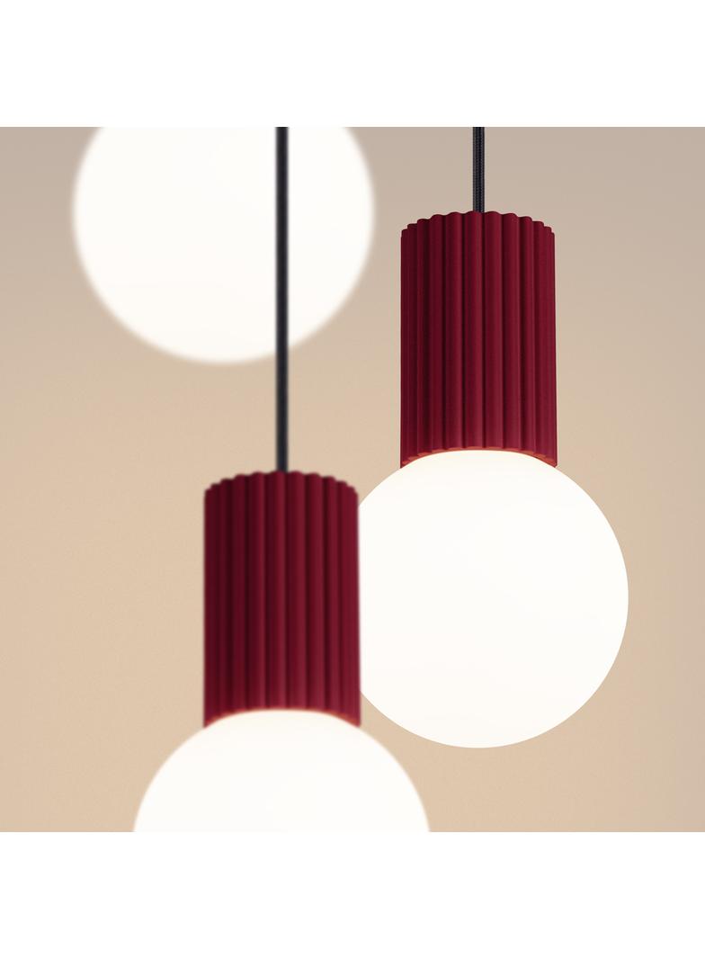 Lampa wisząca HALO 3P burgund