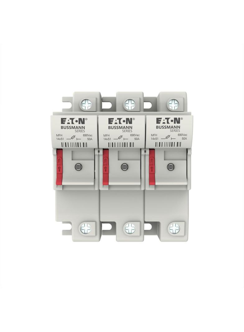 3 Pole 14x51 MFH Neon Indicator Podstawa wkładki cylindrycznej 14x51 3P 50A 690VAC wskaźnik CH143DIU