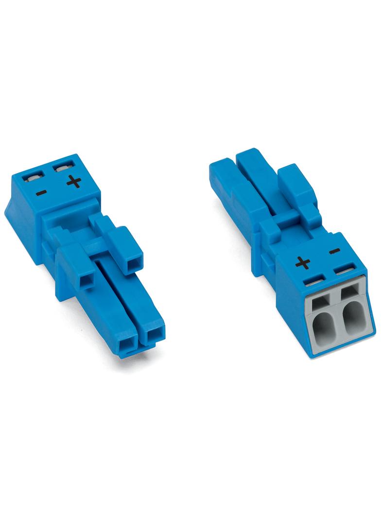 WINSTA MINI gniazdo 2-biegunowe niebieskie kodowanie I