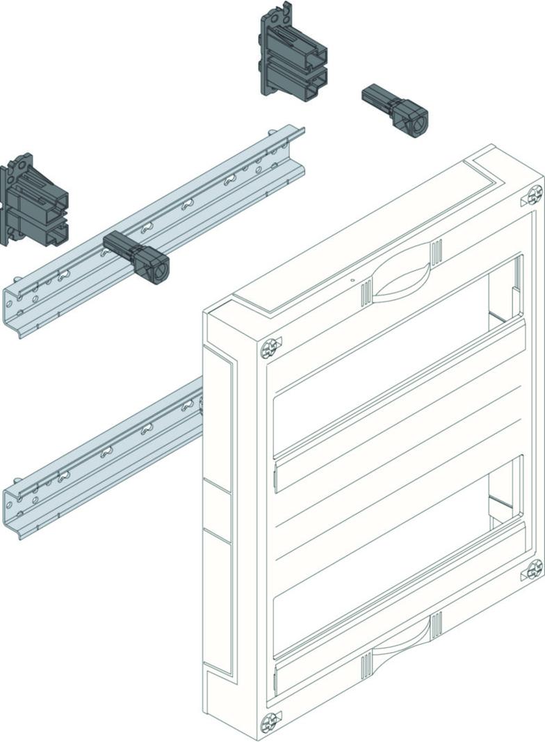 univers N HC 300x250mm zestaw do zabudowy aparatury modułowej 2x12 M UC21MG HAGER