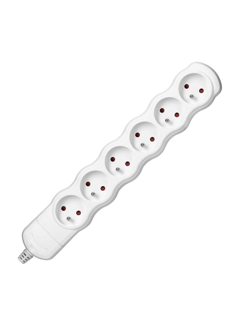 Rozgałęźnik wielogniazdowy 6x2P+Z, biały OR-AE-13268/W ORNO
