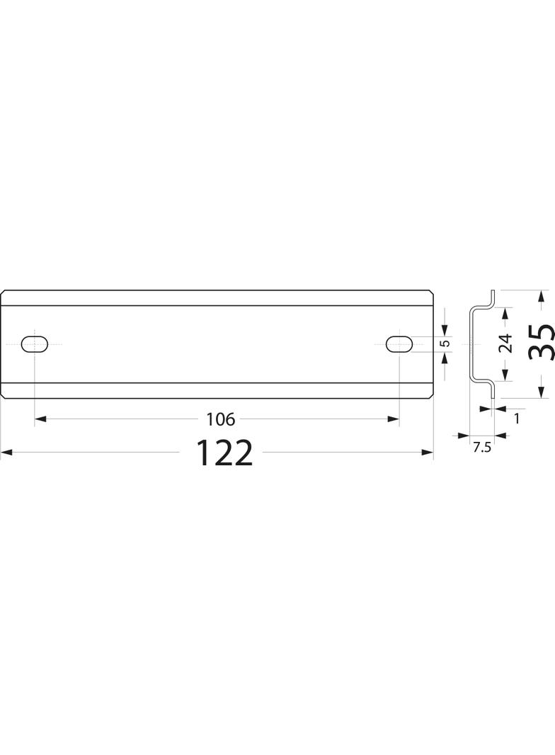 wspornik TH35 WTH4  33.122 OPATÓWEK