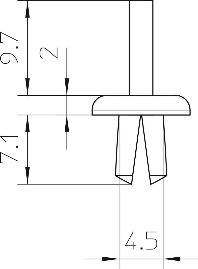 KSN 1, NIT ROZPRĘŻNY Z TWORZYWA D4,5