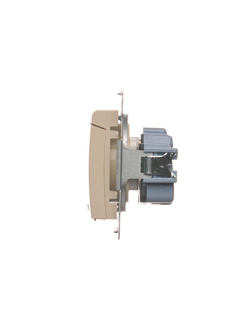 Simon 54 Gniazdo IP44 bez uszczelki 16A z. śrub. kremowy *Wymagana uszczelka ramki