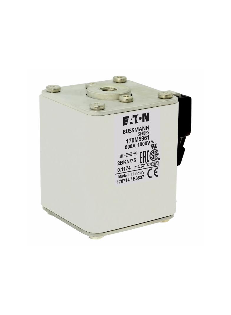 FUSE 800A 1000V 2BKN/75 AR UR Wkładka szybka 800A AC 1000V rozmiar 2 59x77x75 mm aR IEC UL 170M5961