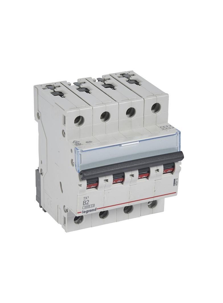 WYŁĄCZNIK NADPRĄDOWY S 304 4P B 2A 6000A SERII TX3, Legrand