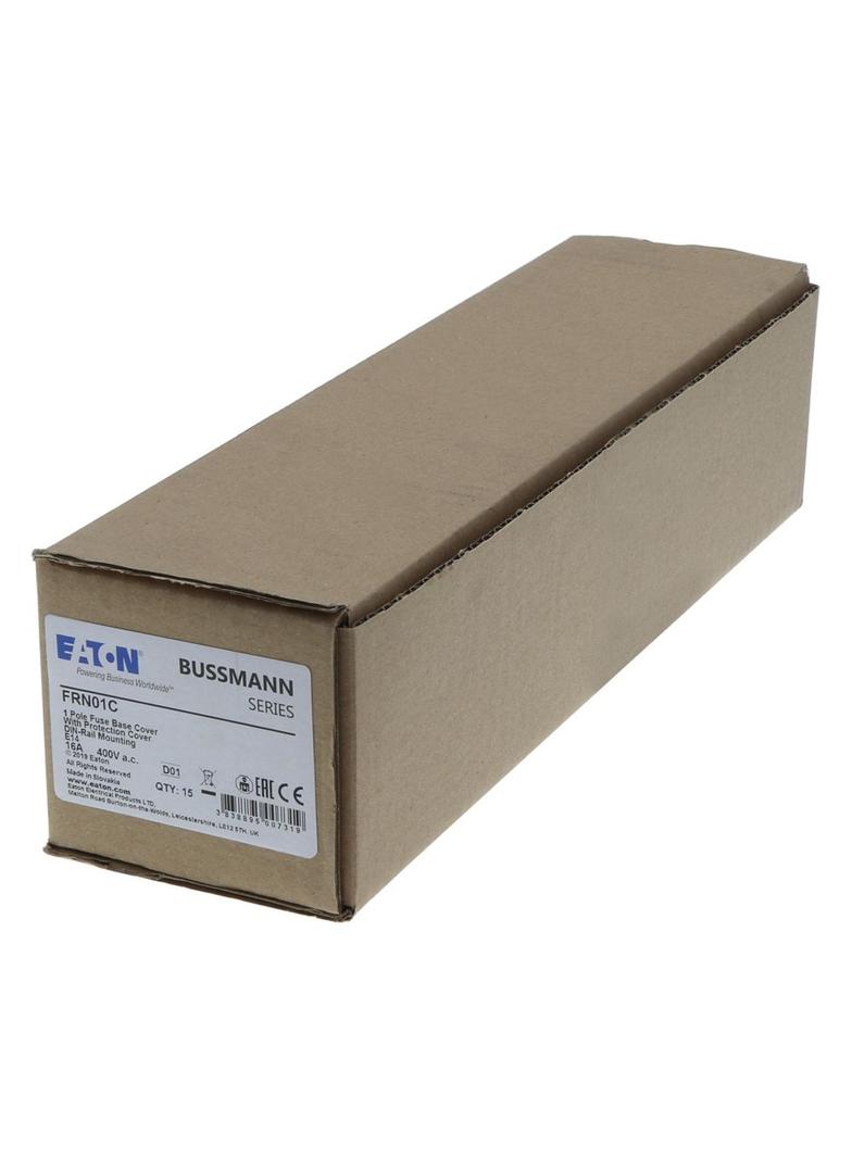 FUSE-BASE D01 1POL DIN HUT 16A Podstawa bezpiecznikowa D01 E14 1P szyna DIN FRN01C EATON