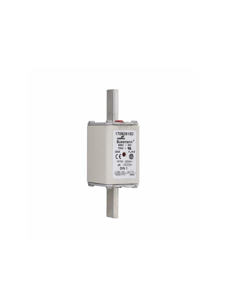FUSE 200A 690V aR DIN 1 HSDNH Wkładka szybka 200A 690V aR DIN 1 podwójny wskaźnik 170M3815D EATON