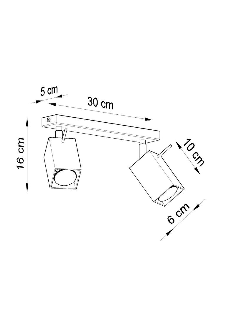 Sollux Plafon MERIDA 2 szary SL.0456