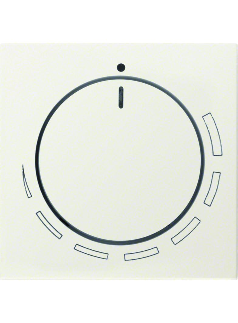 BERKER B.Kwadrat/S.1 Płytka czołowa z pokrętłem Regulator do regulatora obrotów krem 11378922 HAGER