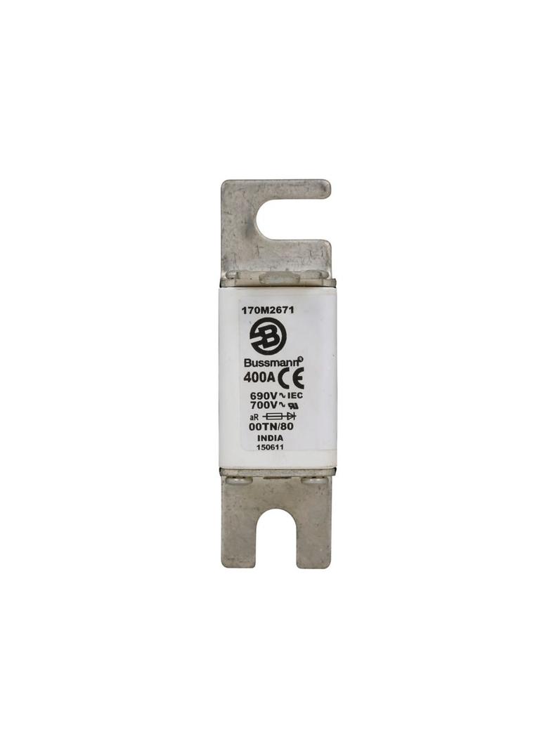 400A 690V aR 00TN/80 TYPE T IND. FUSE Wkładka szybka 400A AC 690V DIN 00 30x51x100 mm aR, 170M2671 E
