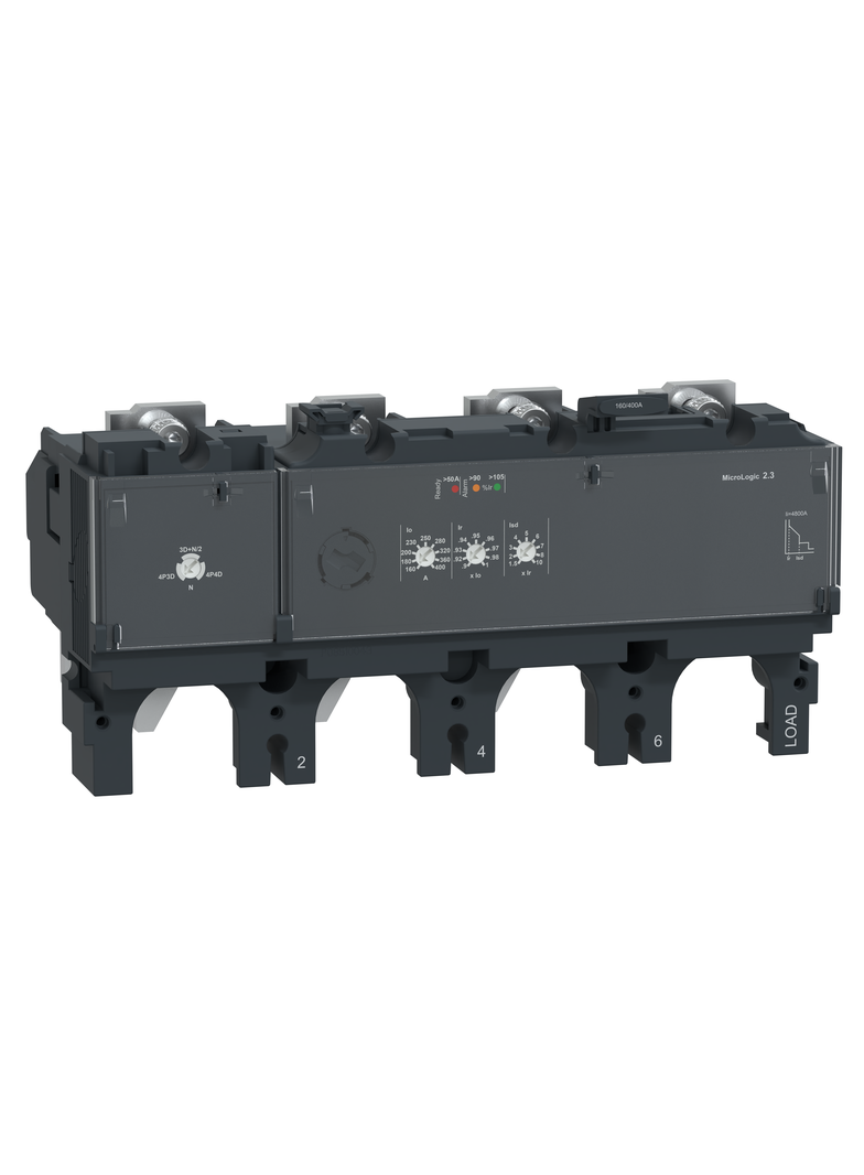 Wyzwalacz elektroniczny, ComPacT NSX, Micrologic2.3, 630A, 4P3D, do NSX630