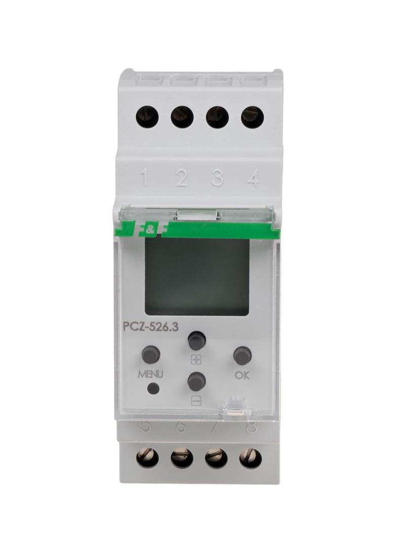 zegar sterujący programowalny, astronomiczny z programowalną przerwą nocną, 2-kanałowy