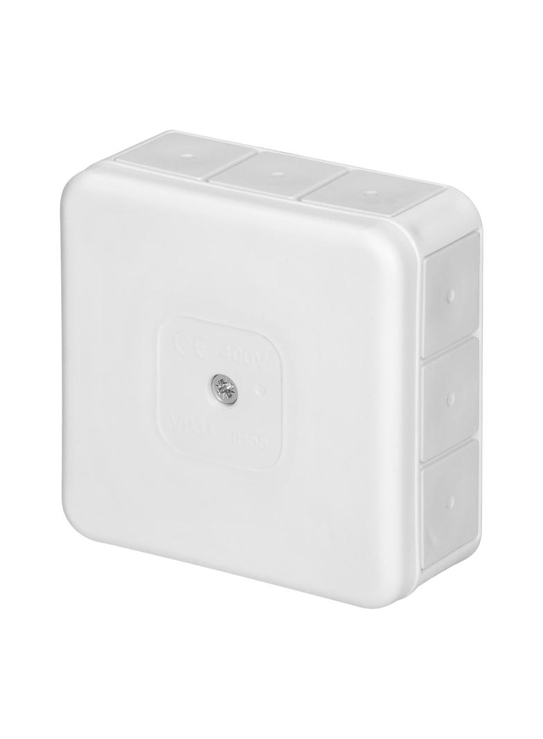 Puszka n/t PRO IP55 400V 12 przepustów gumowych 85x85x37mm biały OR-JB-13807/W ORNO