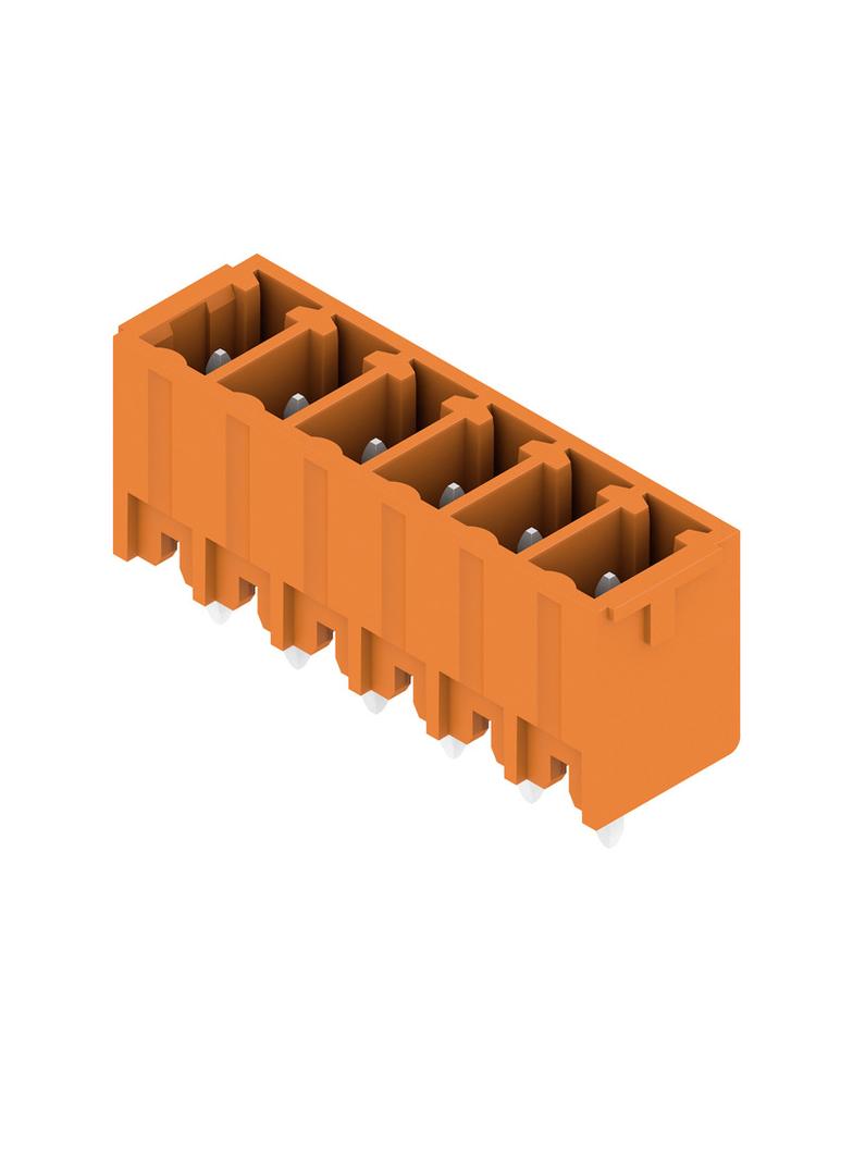 SC 3.81/06/180G 3.2SN OR BX Wtyki PCB (złącza płyty), 3.81 mm, Liczba biegunów: 6, kąt odejścia: 180° /72szt./ 1942880000 WEIDMÜLLER