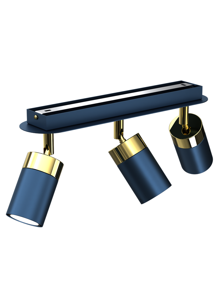 Milagro plafon (reflektorki) Joker GU10 złoto/niebieski MLP7724