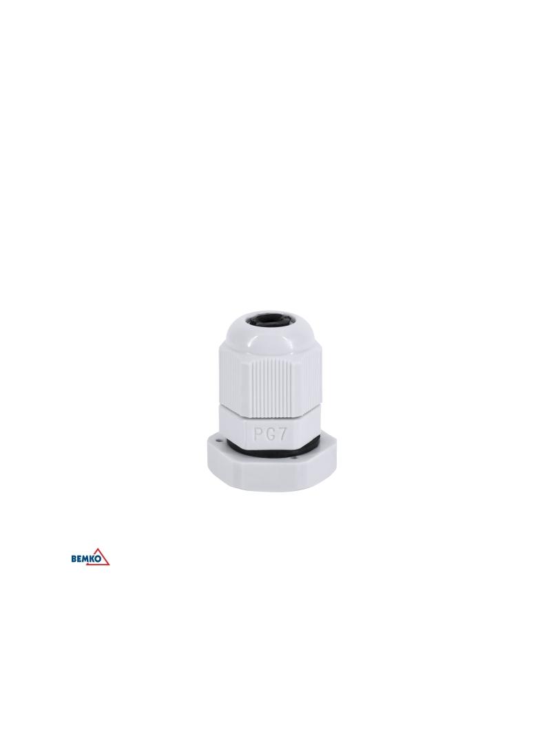 DŁAWNICA KABLOWA SZARA PG-7 (OPK. 100SZT.)