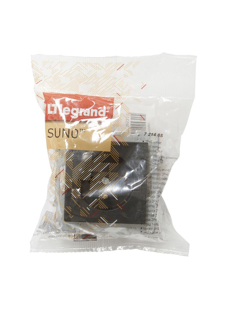 SUNO - Gniazdo 2P+Z - 16 A - 250 V~ - zaciski śrubowe, Czarny, Legrand