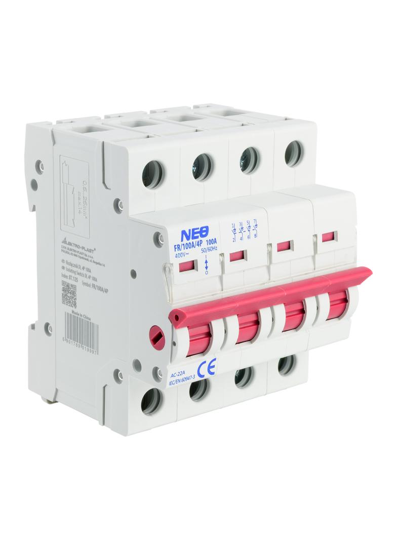 Rozłącznik DL 4P 100A FR/100A/4P biały 87.125 OPATÓWEK