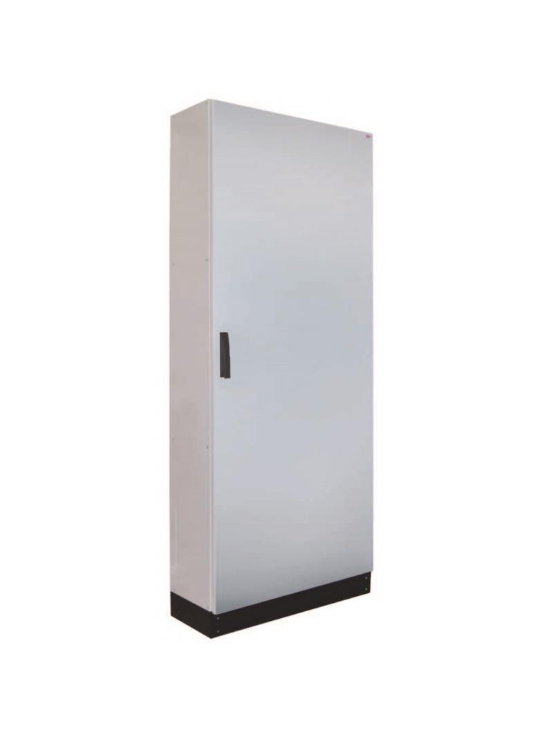 HXS300 3-12 PH1V1 Obudowa stojąca z płytą montażową, IP65, kl. I RAL7035 (800x1850x300) z cokołem 10