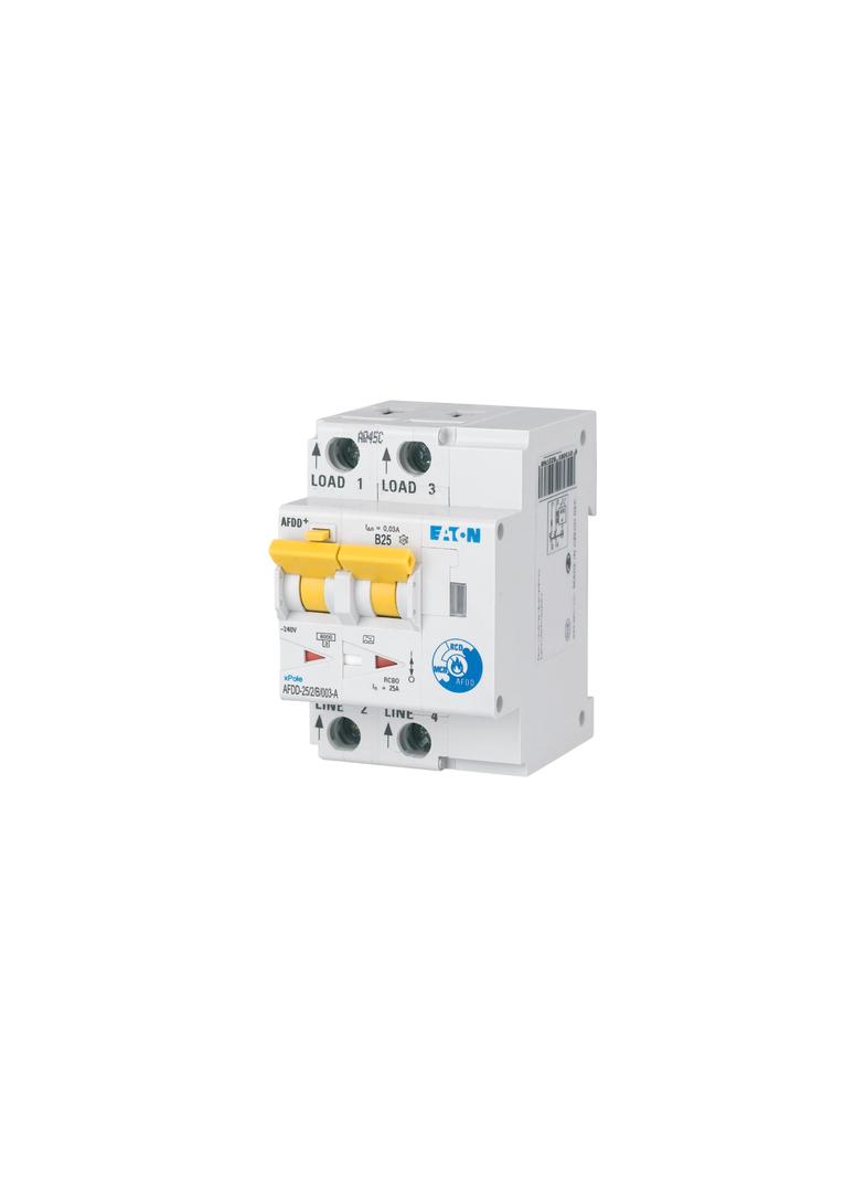 AFDD-25/2/B/003-A Przeciwpożarowy detektor iskrzenia 10kA B25A 2P 30mA typ A 187225 EATON