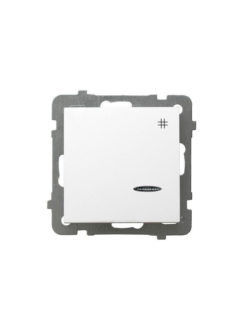 AS Łącznik krzyżowy z podświetleniem pomarańczowym - kolor biały