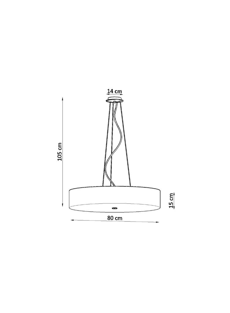 Sollux Żyrandol SKALA 80 czarny SL.0804