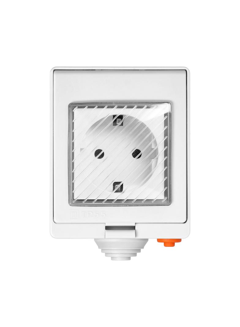 Gniazdo natynkowe IP55 Tuya Smart Wi-Fi, Schuko OR-SH-17405(GS) ORNO