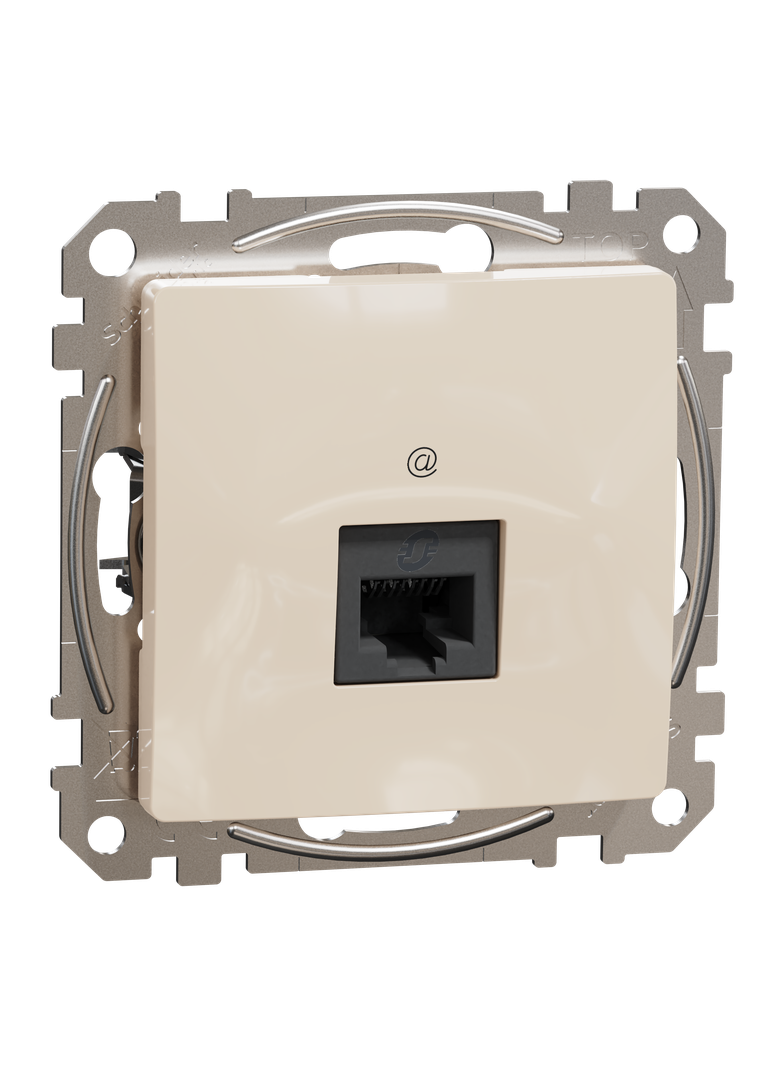 Sedna Design & Elements, gniazdo komputerowe RJ45 kat.5e UTP, beżowy