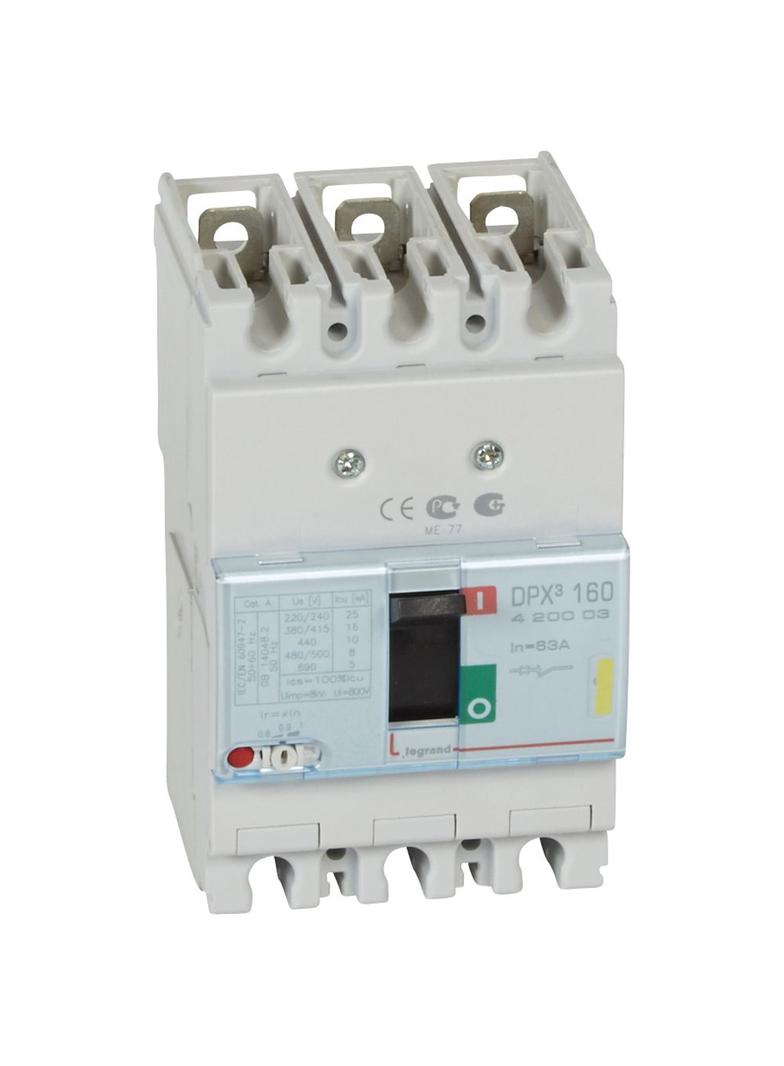 Wyłącznik DPX3 160 3P 63A 16kA 420003 LEGRAND