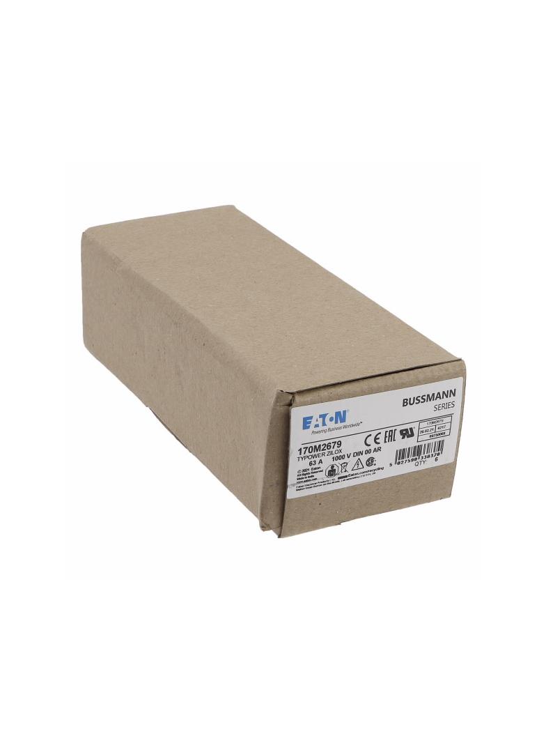 63A 1000V aR DIN 00 TYPE T FUSE Wkładka szybka 63A AC 1000V DIN 00 aR DIN IEC nieizolowane 170M2679