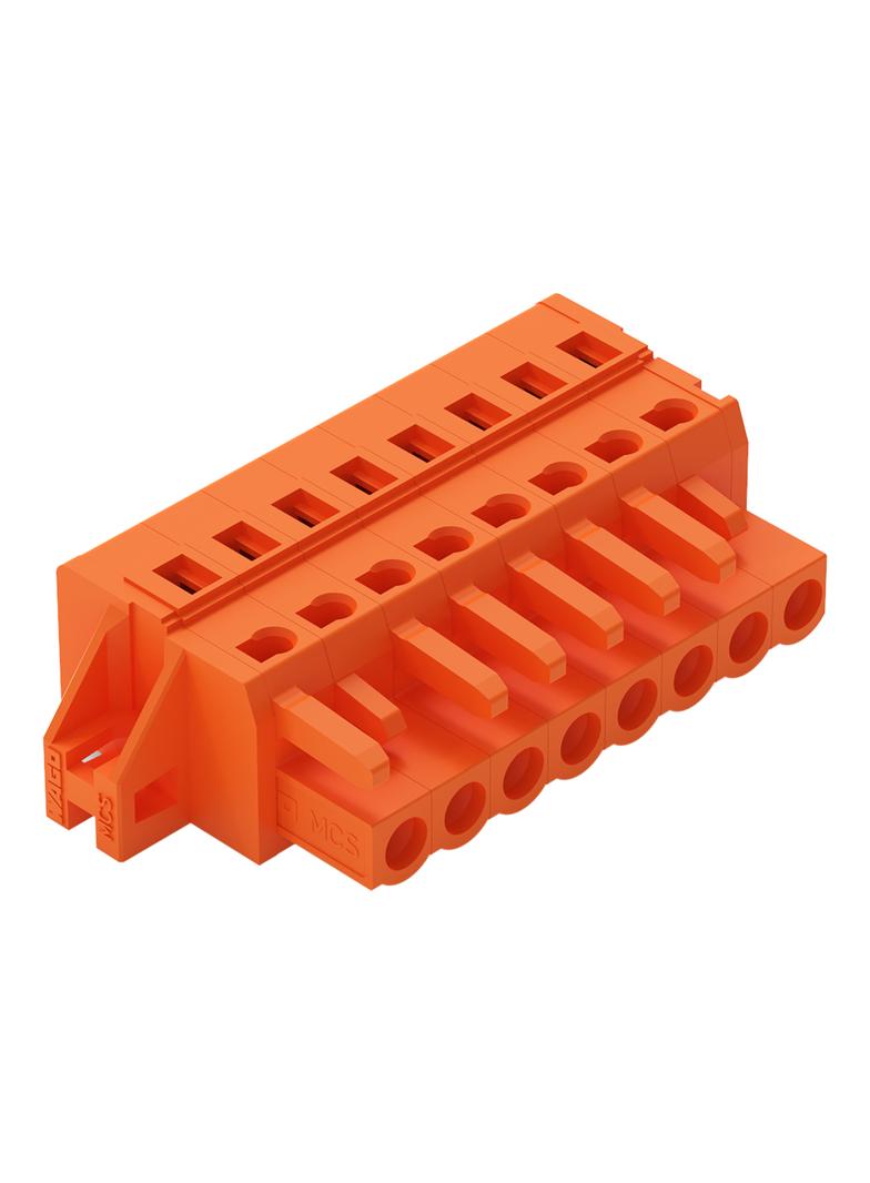 Gniazdo MCS-MIDI Classic 8-biegunowe pomarańczowe raster 5,08mm /50szt./ 231-308/031-000 WAGO